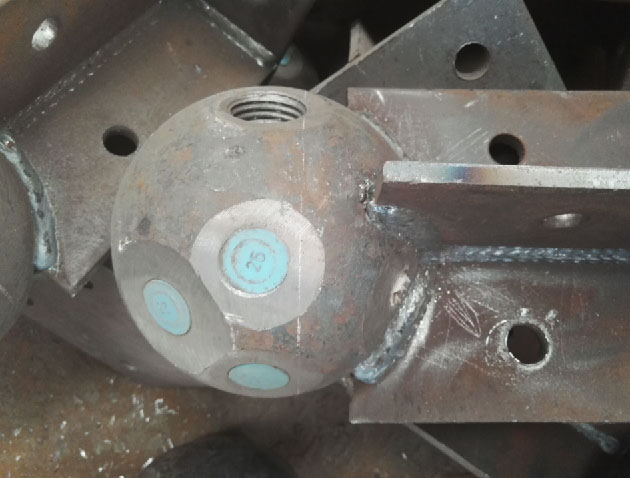 枣庄螺栓球球塞，网架配件